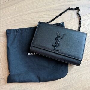 Black Kate handbag with black hardware YSL
